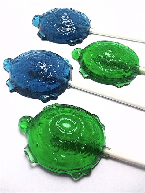 12 Turtle Lollipops Turtle Party Favors Etsy