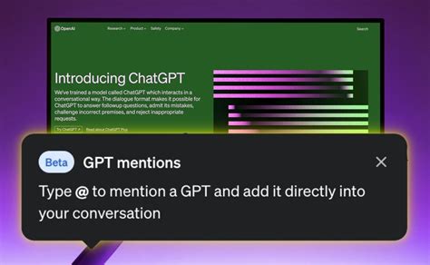 ChatGPT de OpenAI introducirá menciones GPT Cómo funciona