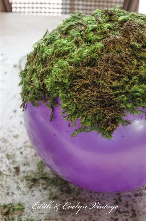 Moss Balls And A Bedroom Update Diy Moss Ball Moss Balls Topiary Diy