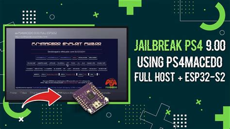 Jailbreak PS4 9 00 Using PS4MACEDO FULL Host ESP32 S2 GOLDHEN V2 3