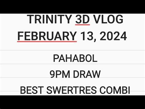 Pahabol Pm Draw Best Swertres Combi Dlotto Stl Pcso Swertres Youtube