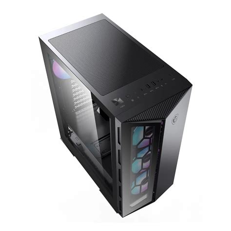 Msi Mpg Gungnir 110r Black Mid Tower Tempered Glass Pc Gaming Case Falcon Computers