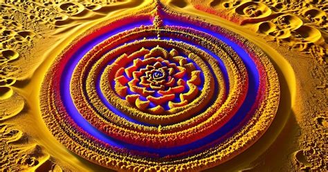 Premium Photo Tibetian Mandala Made Of Sand High Quality