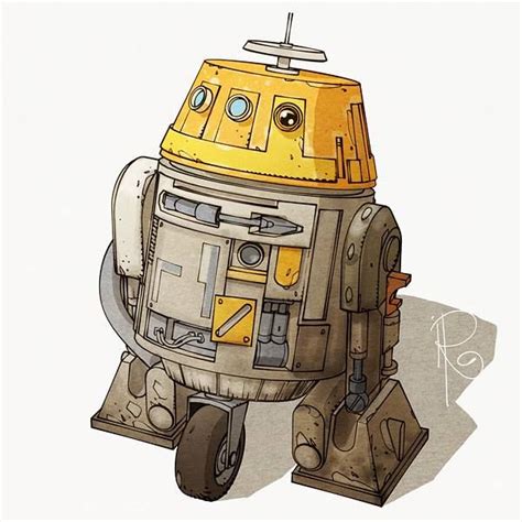 Star Wars Rebels C1 10p Chopper By Ingo Römling Star Wars Wall