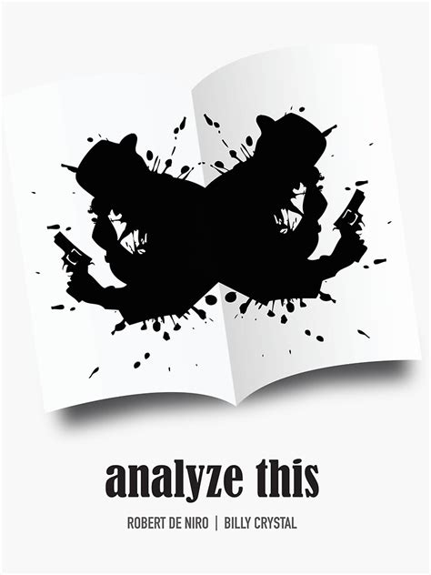 "Analyze This - Alternative Movie Poster" Sticker for Sale by ...