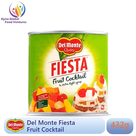 Del Monte Fiesta Fruit Cocktail For Delicious And Nutritious Desserts 432g Shopee Philippines