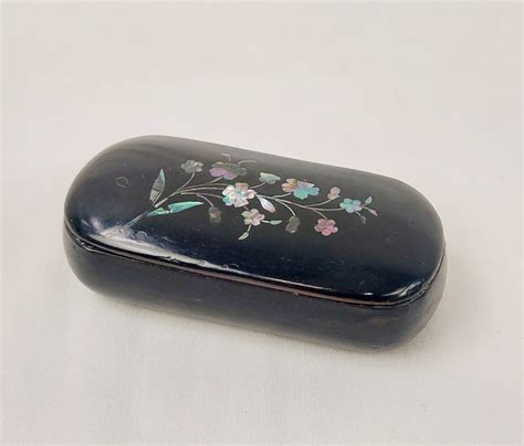 Victorian Papier Mache Mother Of Pearl Snuff Box Sally Antiques