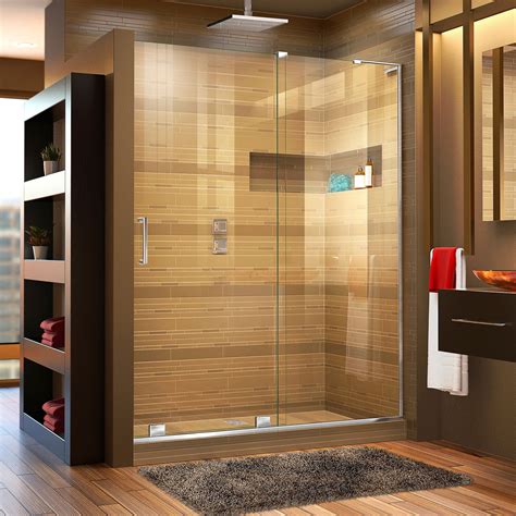 DreamLine Mirage-X 56-60 in. W x 72 in. H Frameless Sliding Shower Door ...