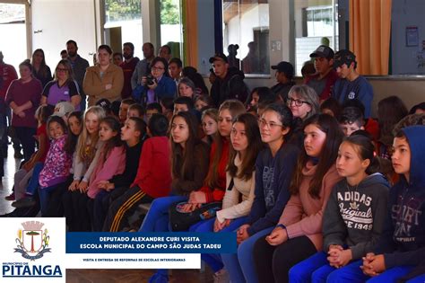 Deputado Estadual Alexandre Curi Realiza Entrega De Reformas Na Escola