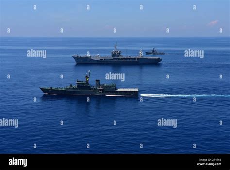 Us And Sri Lankan Navy Ships Operate Together 26077070552 Stock