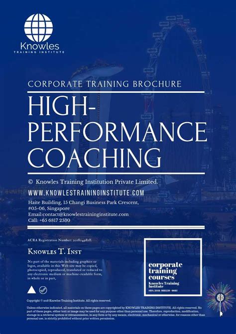 High Performance Coaching Course Coaching Courses In Singapore