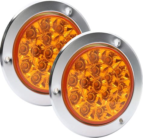 Amazon Biqing Pcs Round Led Trailer Tail Lights V Brake Tail