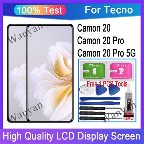 Original AMOLED Tecno Camon 20 Camon 20 Pro Camon 20 Pro 5G LCD Display