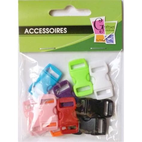 Fermoirs Clips Plastique Id Al Cr Acord X Cm Assorti X