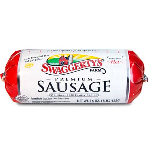 Swaggertys Farm Premium Breakfast Sausage Roll Hot 16 Oz Delivery Or Pickup Near Me Instacart