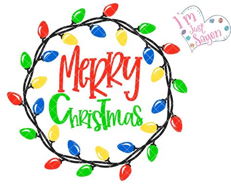 Christmas Wreaths With Lights Clip Art