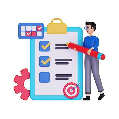 3d Business Target Planning illustration 10872714 PNG