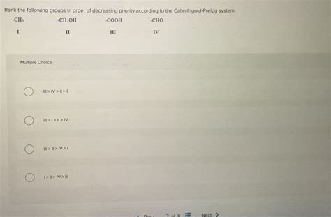 Answered Rank The Following Groups In Order Of Bartleby