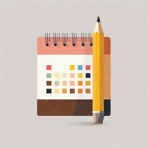 Premium AI Image | Organize Your Schedule with a Calendar and Pencil