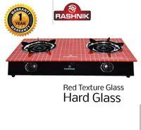 Rashnik Burner Glass Gas Top With Red Texture Design Price From Jumia