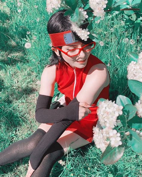 Traído Desde El Anime Cosplay De Sarada Muestra A La Prometedora