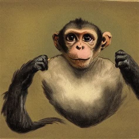 Monkey By Francisco Goya Stable Diffusion