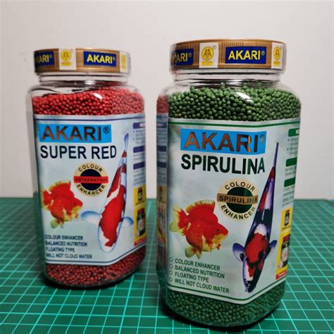 Jual Pelet Ikan Koi Pakan Ikan Koki Super Red Dan Spirulina Akari Mm