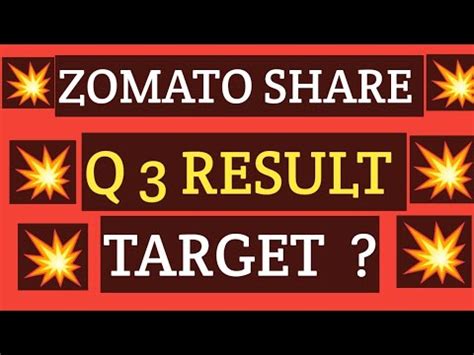 ZOMATO SHARE LATEST NEWS TODAY ZOMATO QUARTER 3 RESULT ANALYSIS