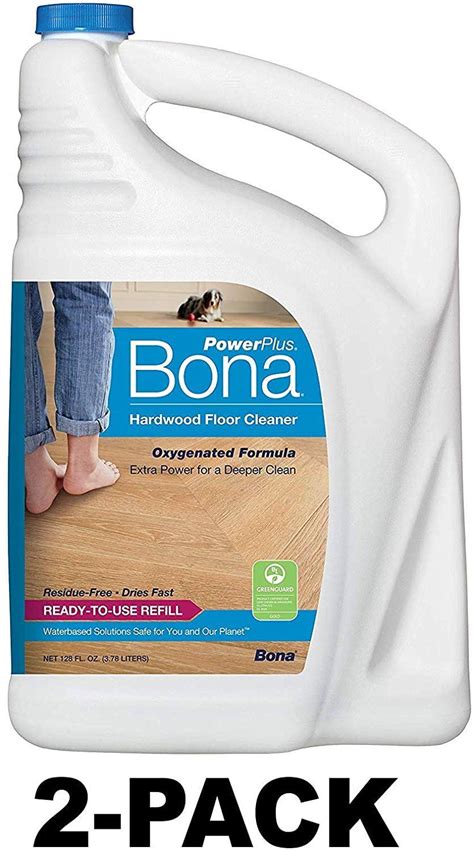 Bona Hardwood Floor Cleaner Refill 128 Oz 2 Pack Walmart