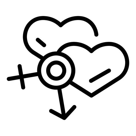 Love Sex Education Icon Outline Vector Sexual Health 15100999 Vector