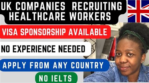 Uk Care Companies Recruiting Healthcare Workers With Visa Sponsorship