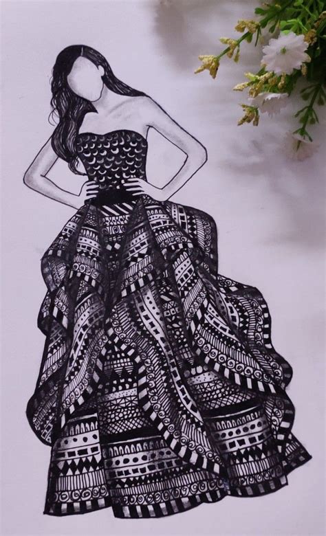 Mandala Dress Girlmandala Art Art Dress Fashion Illustration