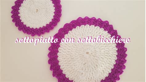 Tutorial Uncinetto Sottobicchiere E Sottopiatto Youtube