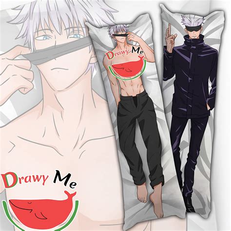 Buy Quysmbe Drawyme Jujutsu Kaisen Gojo Satoru Body Pillow Cover Case