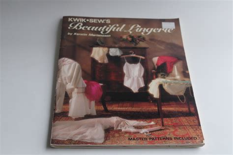 Kwik Sew Book Sewing Lingerie With Multi Size Master Patterns For Panties Slips Etc
