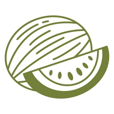 Green Watermelon Fruit Stroke Png And Svg Design For T Shirts