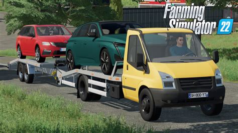 Fs Transporting New Cars With Lizard Rumbler Tow Car Farming