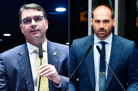 Flávio e Eduardo Bolsonaro pedem cidadania na embaixada italiana