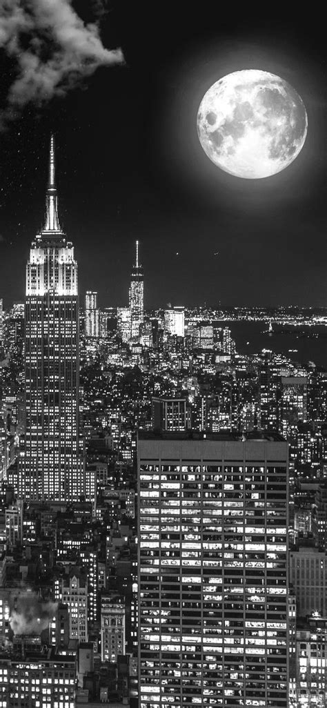 aesthetic black city wallpaper