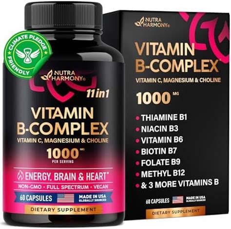 Amazon Complejo De Vitamina B Para Hombres Y Mujeres Hecho En