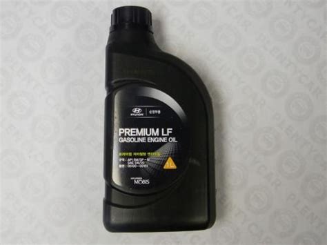 Масло мотор. hyundai prem lf gas 5w20 sm/gf-4 (1л) Hyundai / Kia (Mobis ...