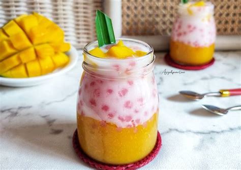 Resep Mango Sago Mangga Sagu Mutiara Oleh Azizahprantoro Cookpad