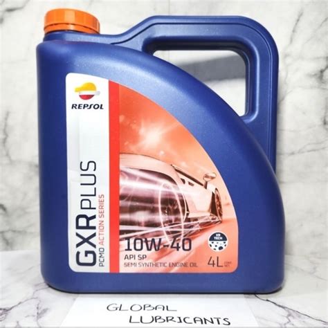 Jual Repsol GXR PLUS Elite Injection 10W 40 API SP 4 Liter Oli Mesin