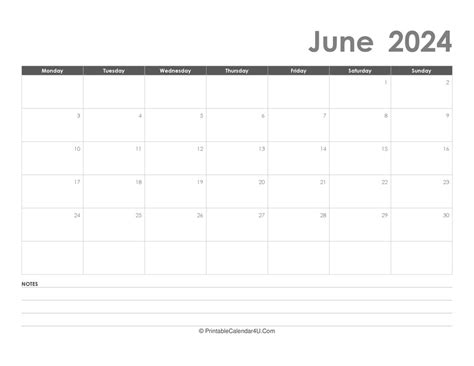 Printable June Calendars Free Printable Sandra J Cavender