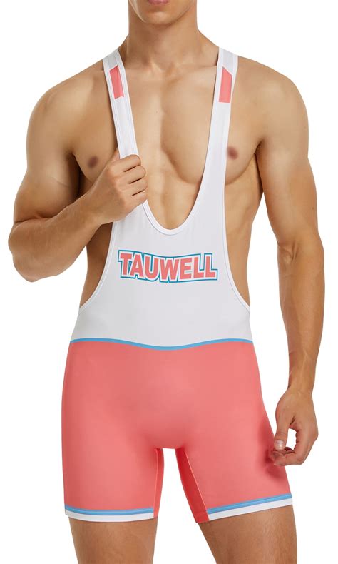 Mens One Piece Sleeveless Wrestling Singlet Slim Fit Sport Leotards