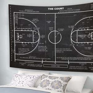 Basketball Tapestry Tapestry Wall Hanging Art Hand Woven Home Living