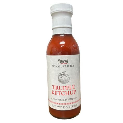 Spicin Foods Signature Series Truffle Ketchup 135oz Gourmet Sauce Works