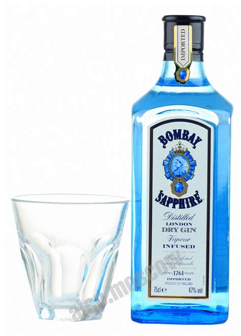 купить джин Bombay Sapphire 0.75l джин Бомбей Сапфир 0.75л цена