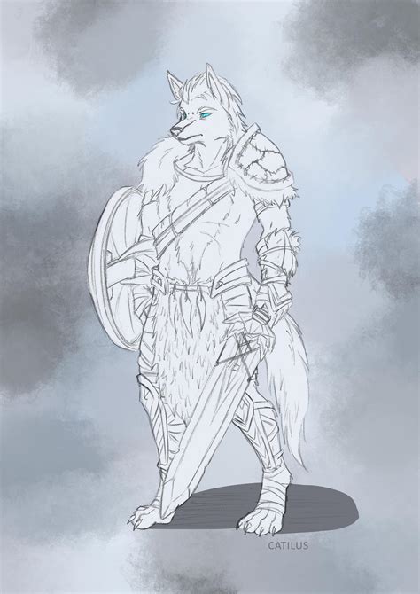 Oc Art Amuhan The First Alpha Wolfkind Fighter By Catilus Rdnd