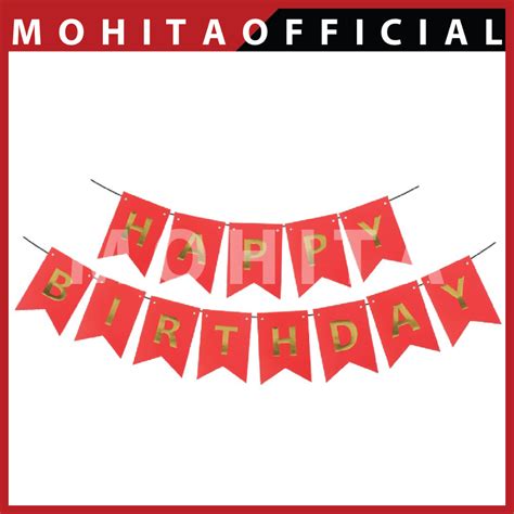 Jual Banner Ulang Tahun Banner Happy Birthday Baner Ulang Tahun Hiasan